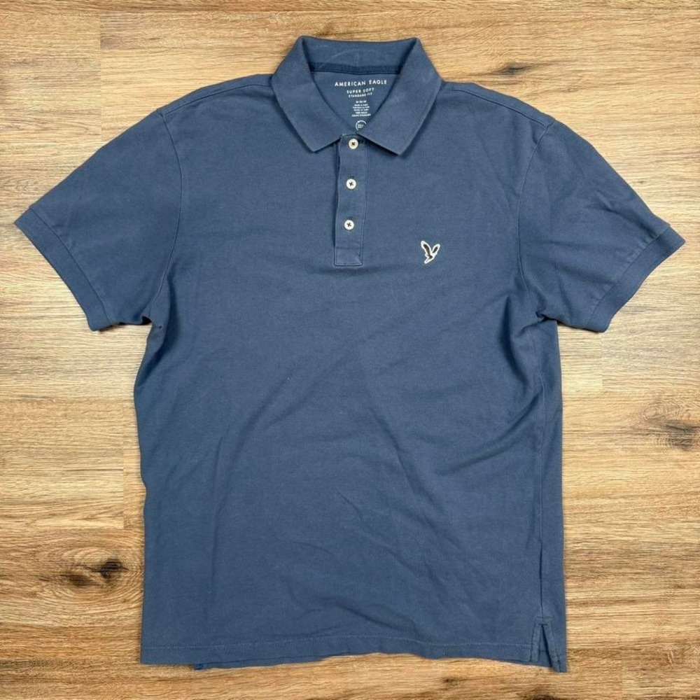 blue‎ american eagle polo shirt